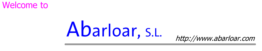 Home page of Abarloar, S.L.